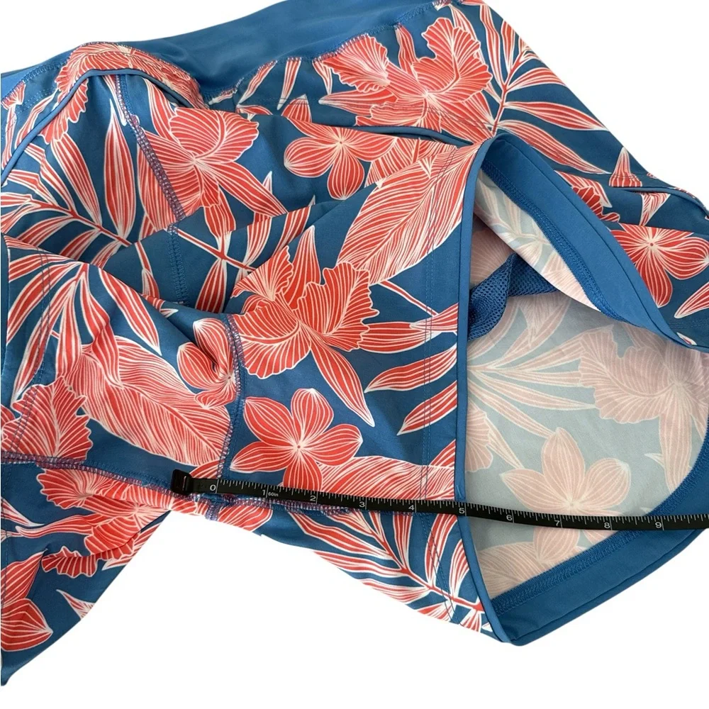 Lands End Womens Board Shorts, EUC, Size-L, Color-Orange/Blue/White - Picture 7 of 7